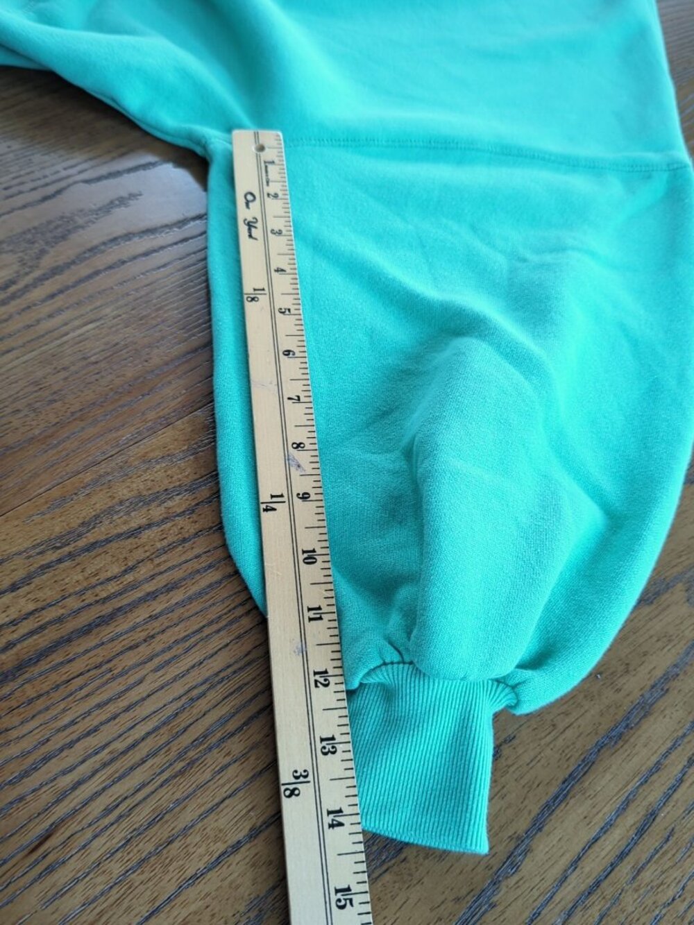 Judith March Good Times Sweatshirt Size S Teal GOOD TIMES Made USA - Picture 11 of 11